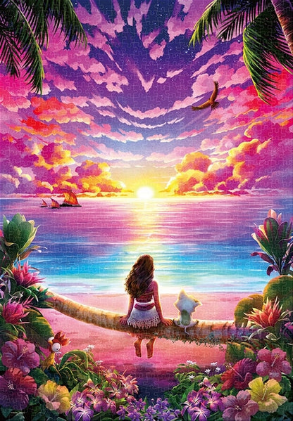 迪士尼 - 魔海奇緣 在遙遠的大海彼岸 1000塊 (51×73.5cm)