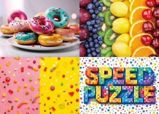 Speed Puzzle - 甜美調色盤  500塊 (38×53cm)