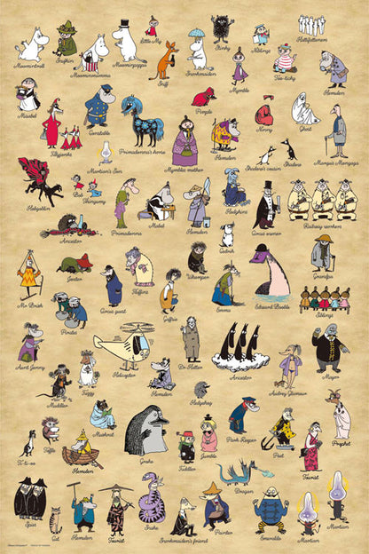 姆明一族 - 姆明全明星 1000塊 (50×75cm)