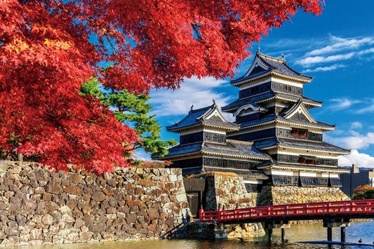 日本風景 - 松本城的秋季 1000塊 (50×75cm)
