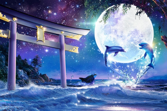 Christian Lassen - 海豚之夜 1000塊 (50×75cm)