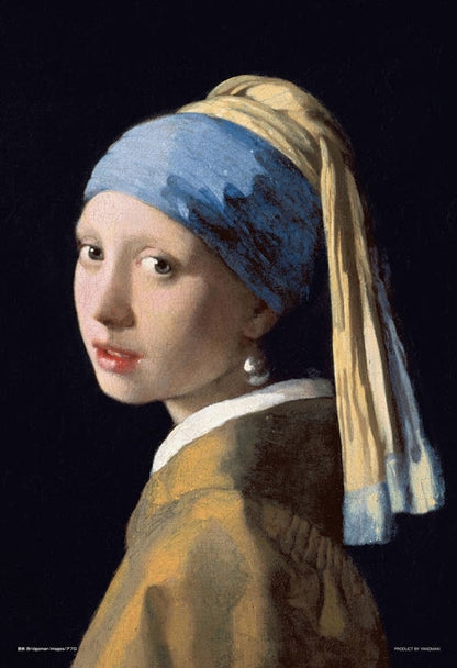 (迷你尺寸) 維梅爾 - 戴珍珠耳環的少女 1000塊 (26×38cm)