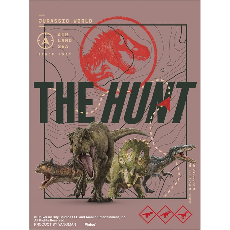 (透明樹脂) 侏羅紀世界 - The Hunt 150塊 (7.6×10.2cm)