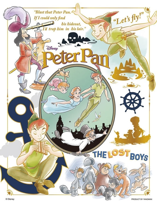 (迷你尺寸) (燙金工藝) 小飛俠與奇妙仙子 - Peter Pan 300塊 (16.5×21.5cm)