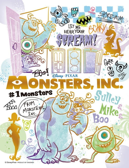 (迷你尺寸) (燙金工藝) 怪獸公司 - Monsters, Inc. 300塊 (16.5×21.5cm)