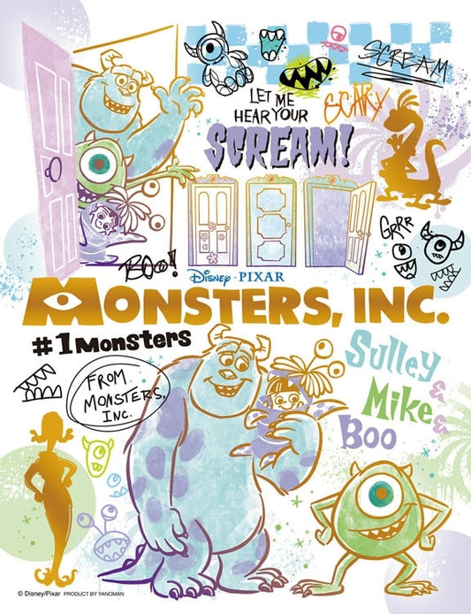 (迷你尺寸) (燙金工藝) 怪獸公司 - Monsters, Inc. 300塊 (16.5×21.5cm)