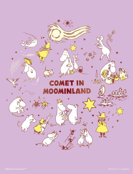(迷你尺寸) (燙金工藝) 姆明一族 - COMET IN MOOMINLAND 300塊 (16.5×21.5cm)