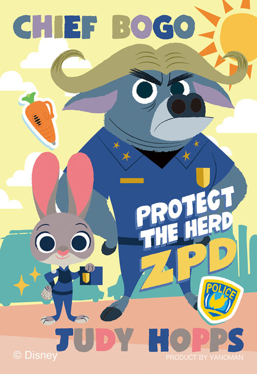 (便攜式拼圖) 迪士尼 - 優獸大都會 Chief Bogo & Judy Hopps 70塊 (5.9×8.6cm)