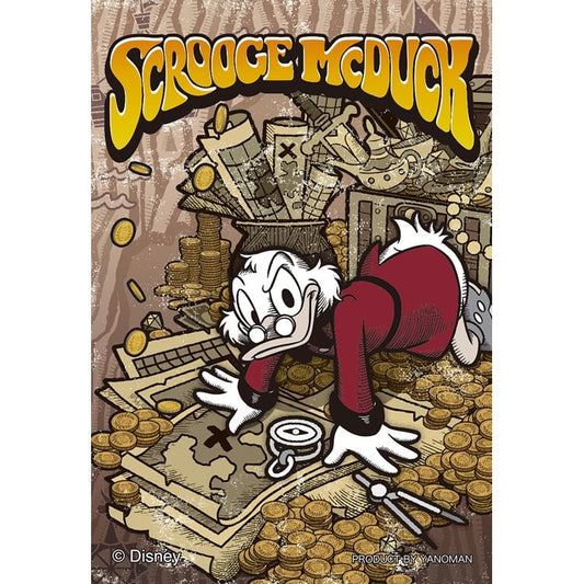 (便攜式拼圖) 迪士尼 - 復古版唐老鴨家族 Scrooge McDuck 70塊 (5.9×8.6cm)