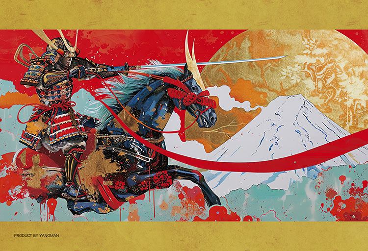 (透明樹脂)  吉祥圖案 - 富士山大將軍 70塊 (10×14.7cm)