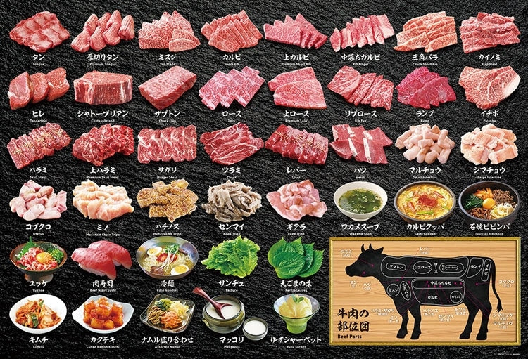 其他類 - 燒肉部位 1000塊 (49×72cm)