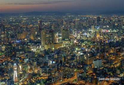 日本風景 - 大阪市浪速區夜景 300塊 (26×38cm)