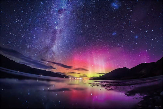 (夜光) 新西蘭風景 - 星空南極光 1000塊 (50×75cm)