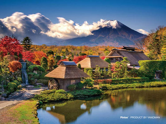 (透明樹脂) 日本風景 - 富士山與忍野八海 150塊 (7.6×10.2cm)