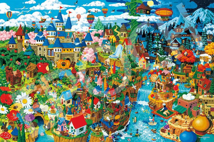 秋山正佳 - 尋找世界童話 1000塊 (50×75cm)