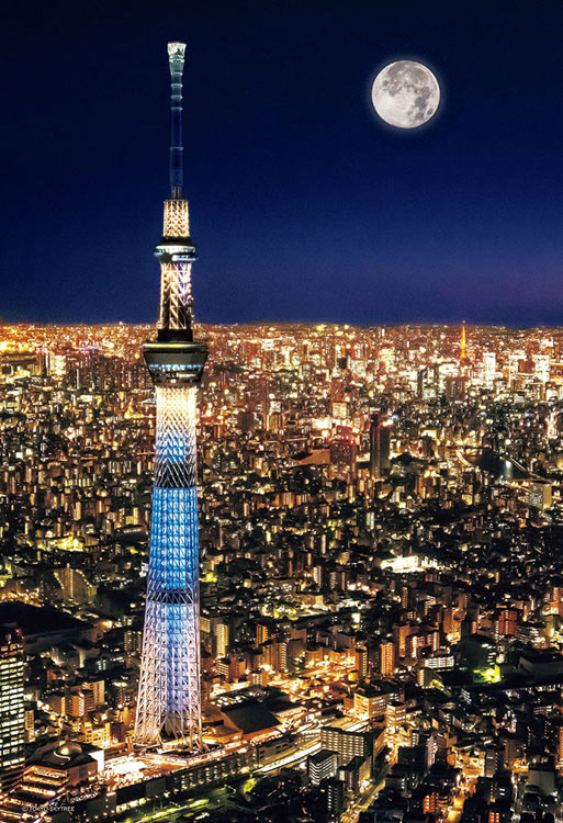日本風景 - 東京深夜 300塊 (26×38cm)
