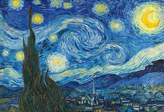 (迷你尺寸) 梵高 - 星月夜 1053塊 (26×38cm)
