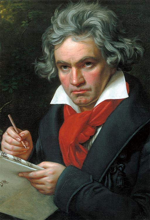 約瑟夫·卡爾·斯蒂勒 - 貝多芬肖像 300塊 (26×38cm)