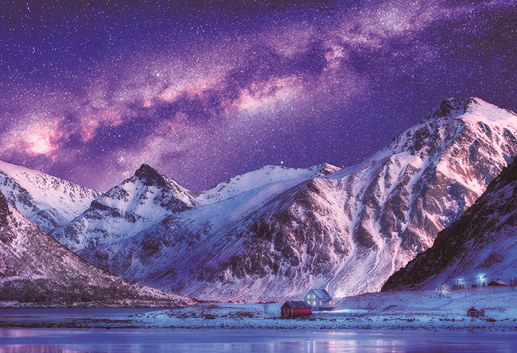挪威風景 - 白銀之羅弗敦群島 300塊 (26×38cm)