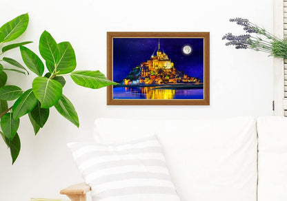 (迷你尺寸) 法國風景 - 星光聖米歇爾山 1000塊 (26×38cm)