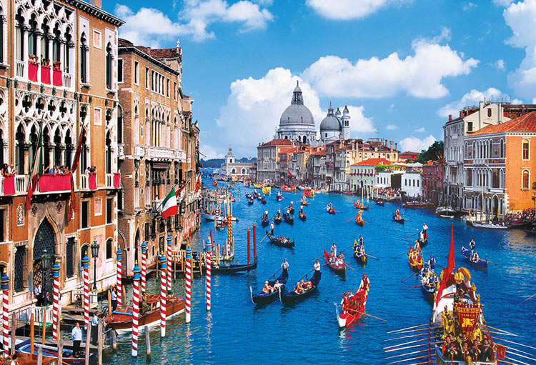 (迷你尺寸) 意大利風景 - 水都威尼斯 2000塊 (49×72cm)