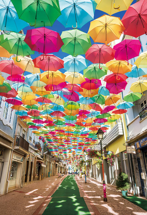 葡萄牙風景 - 阿格達雨傘藝術節 300塊 (26×38cm)