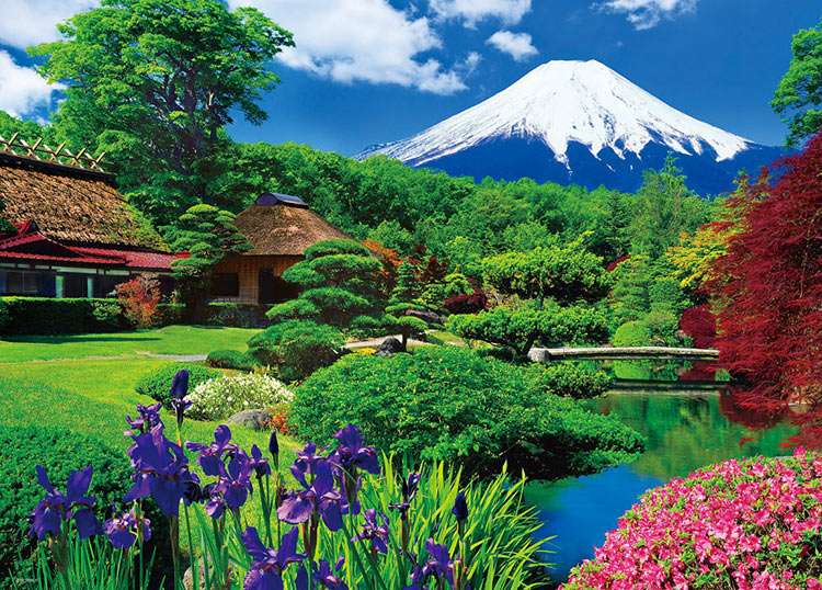 日本風景 - 忍野富士 600塊 (38×53cm)