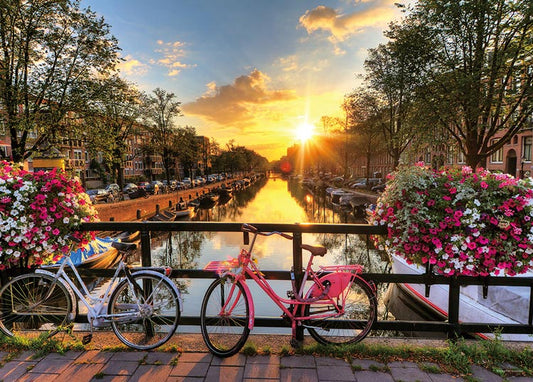 荷蘭風景 - 陽光下的阿姆斯特丹 500塊 (38×53cm)