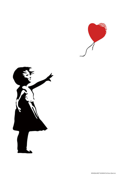 Banksy - Girl with Balloon 300塊 (26×38cm)