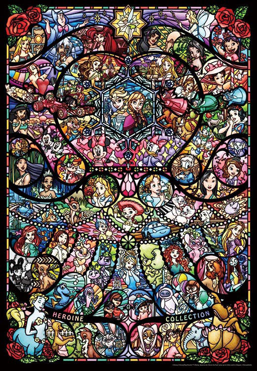 (環保樹脂) 迪士尼 - 全女角色彩繪藝術 1000塊 (51×73.5cm)