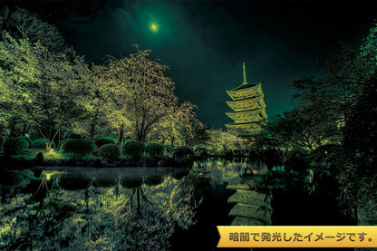 (夜光) 日本風景 - 京都東寺 1000塊 (50×75cm)