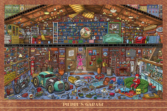 迷宮偵探 - 皮埃爾的車庫 1000塊 (50×75cm)