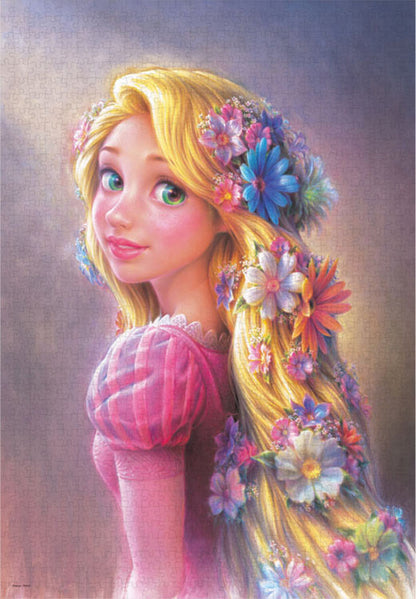 (帆布紋理) 魔髮奇緣 - Rapunzel 油畫像 1000塊 (51×73.5cm)