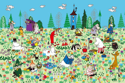 姆明一族 - 花園野餐 1000塊 (50×75cm)