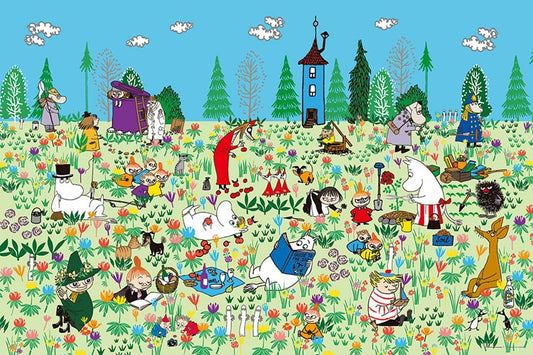 姆明一族 - 花園野餐 1000塊 (50×75cm)