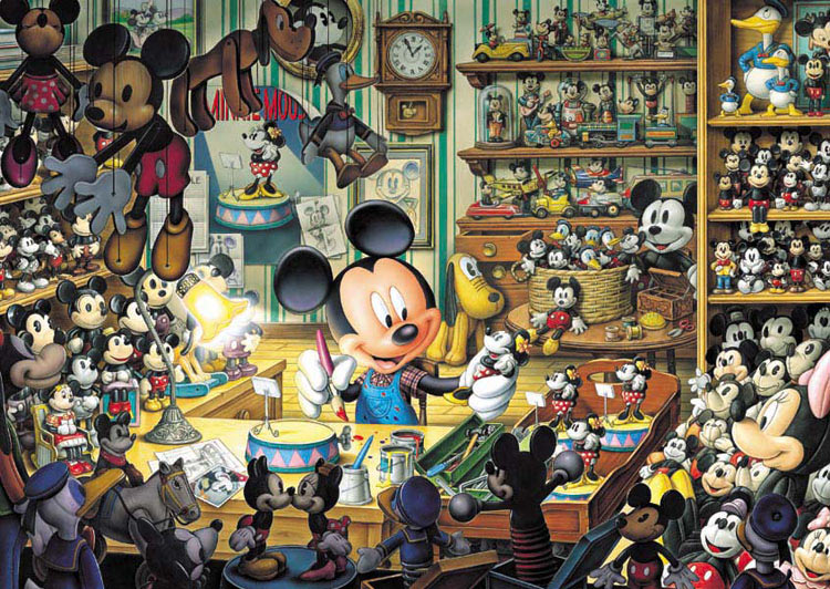 (夜光) 迪士尼 - 米奇玩具店 500塊 (35×49cm)