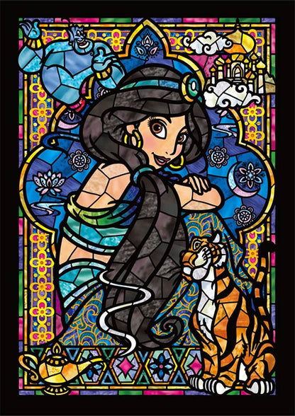 (透明樹脂) 阿拉丁 - 茉莉公主肖像彩繪 266塊 (18.2×25.7cm)