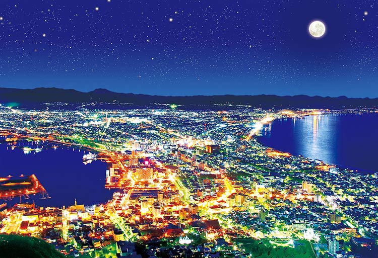 (夜光) 日本風景 - 北海道函館 300塊 (26×38cm)