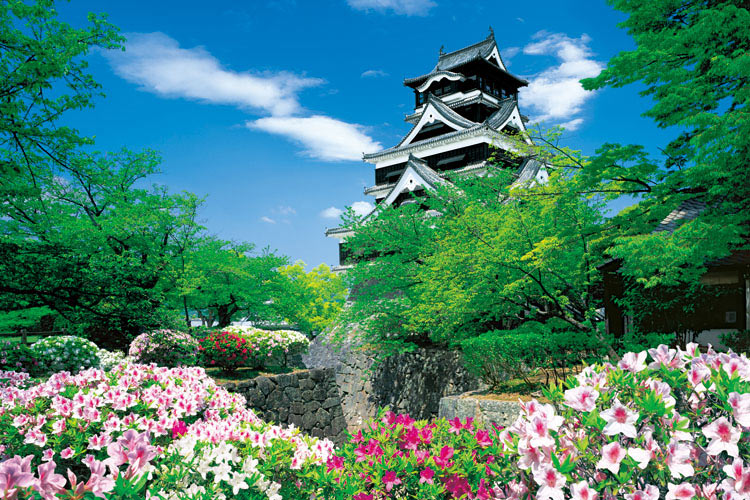 日本風景 - 熊本城 1000塊 (50×75cm)