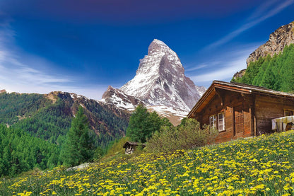 (迷你尺寸) 瑞士風景 - 阿爾卑斯馬特宏峰 2016塊 (50×75cm)