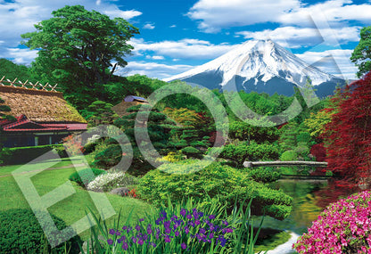 (迷你尺寸) 日本風景 - 從忍野看富士山 1053塊 (26×38cm)