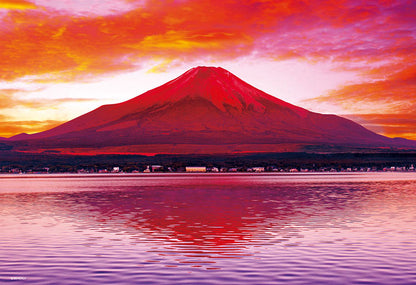 (迷你尺寸) 日本風景 - 靈峰赤富士 1000塊 (26×38cm)