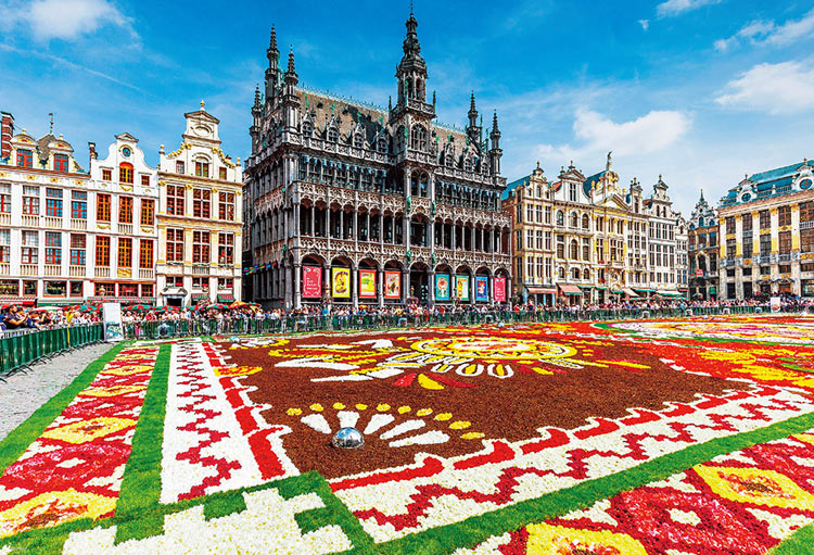比利時風景 - 布魯塞爾大廣場 1000塊 (49×72cm)