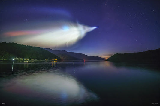 (夜光) 日本風景 - 流星飛翔 1000塊 (50×75cm)