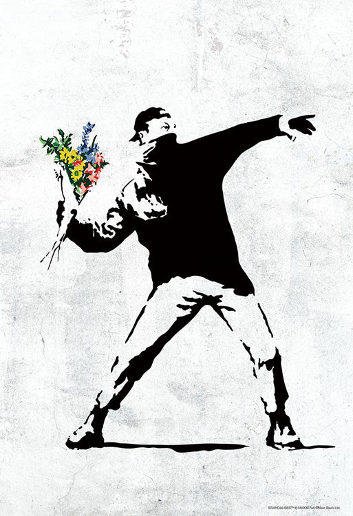 Banksy - Flower Bomber 300塊 (26×38cm)