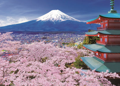 日本風景 - 山梨五層塔 500塊 (38×53cm)