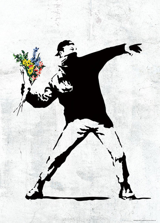 Banksy - Flower Bomber 600塊 (38×53cm)