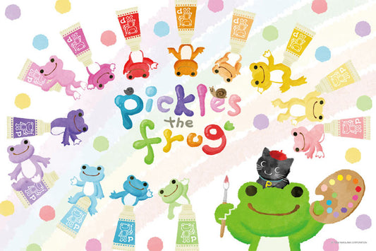 Pickles the Frog - 背景顏色的油漆 1000塊 (50×75cm)
