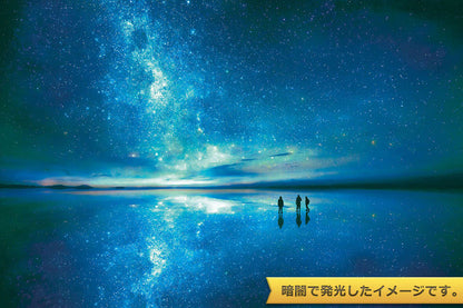 (夜光) 玻利維亞風景 - 烏尤尼鹽湖星空 1000塊 (50×75cm)