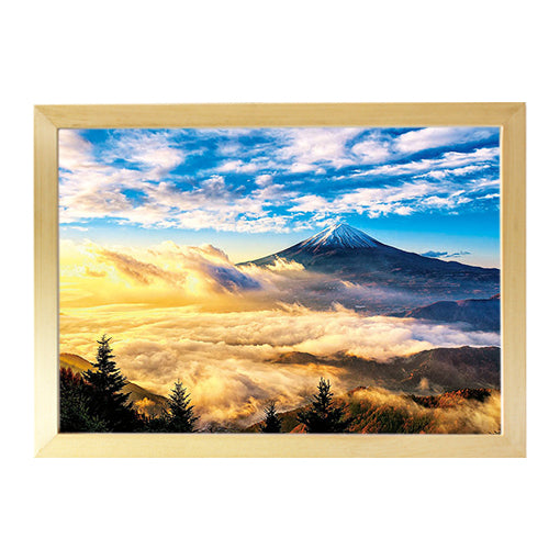 厚實平角實木框 原木色 - 50×70cm